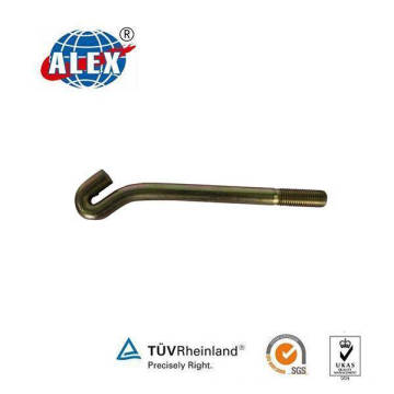 High Tensile Special Fastener J Bolt avec zingué jaune